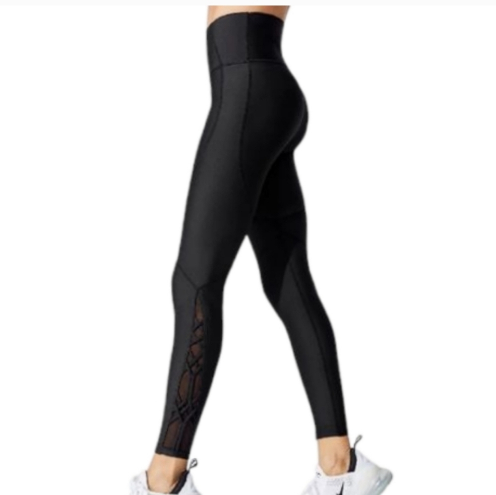 Carbon38 XS Black Leggings Mesh